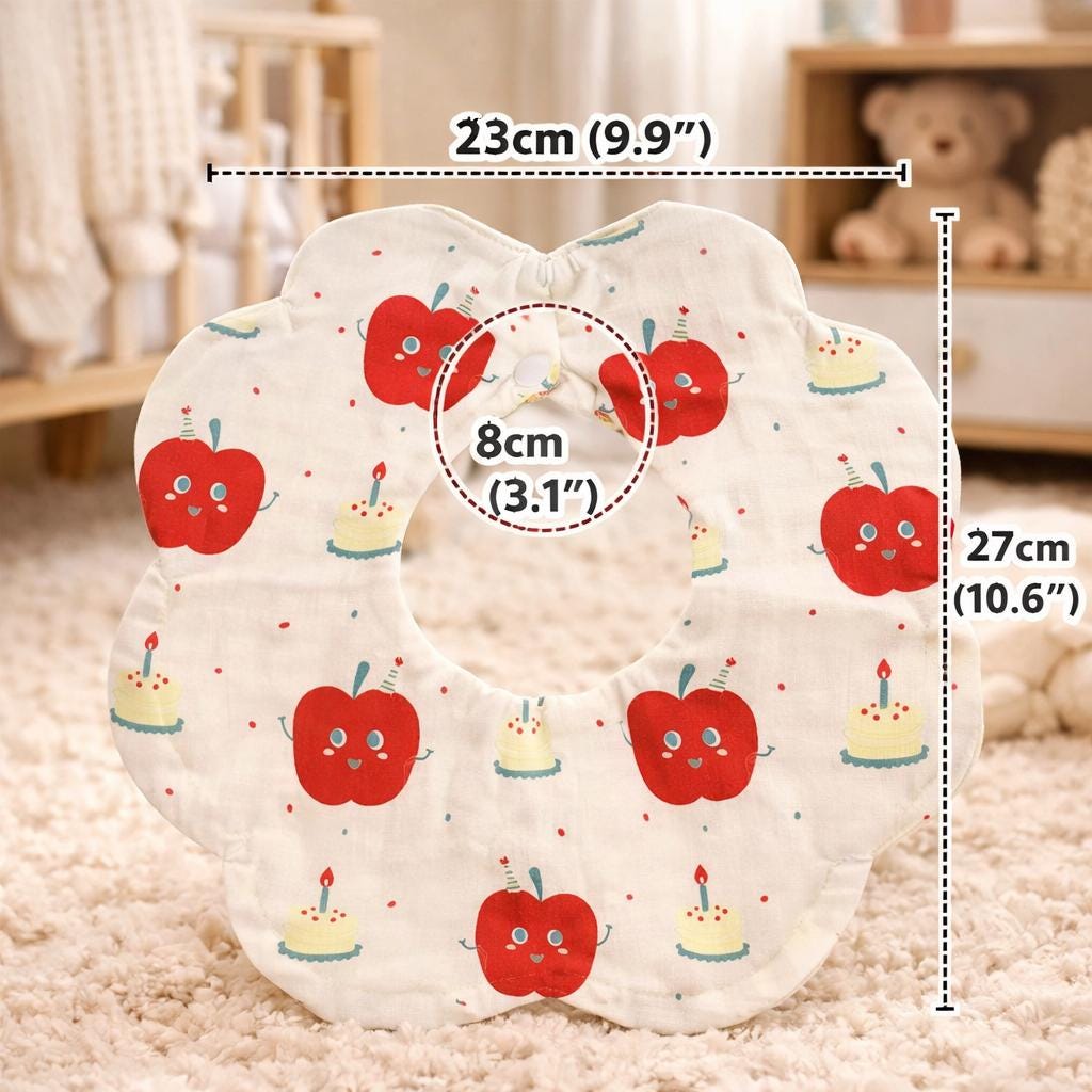Personalisiertes besticktes Baumwoll-Babylätzchen, Welpen-Tomaten-Design, Sabberlätzchen für Neugeborene