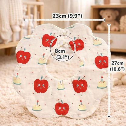 Personalisiertes besticktes Baumwoll-Babylätzchen, Welpen-Tomaten-Design, Sabberlätzchen für Neugeborene