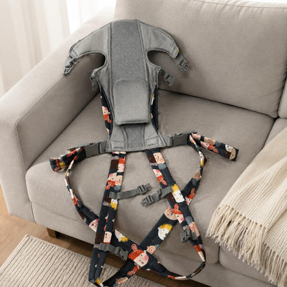 Soft Baby Carrier, Adorable Print Design, Front-Carry for Newborns to Toddlers, Embroidered Carrier Gift