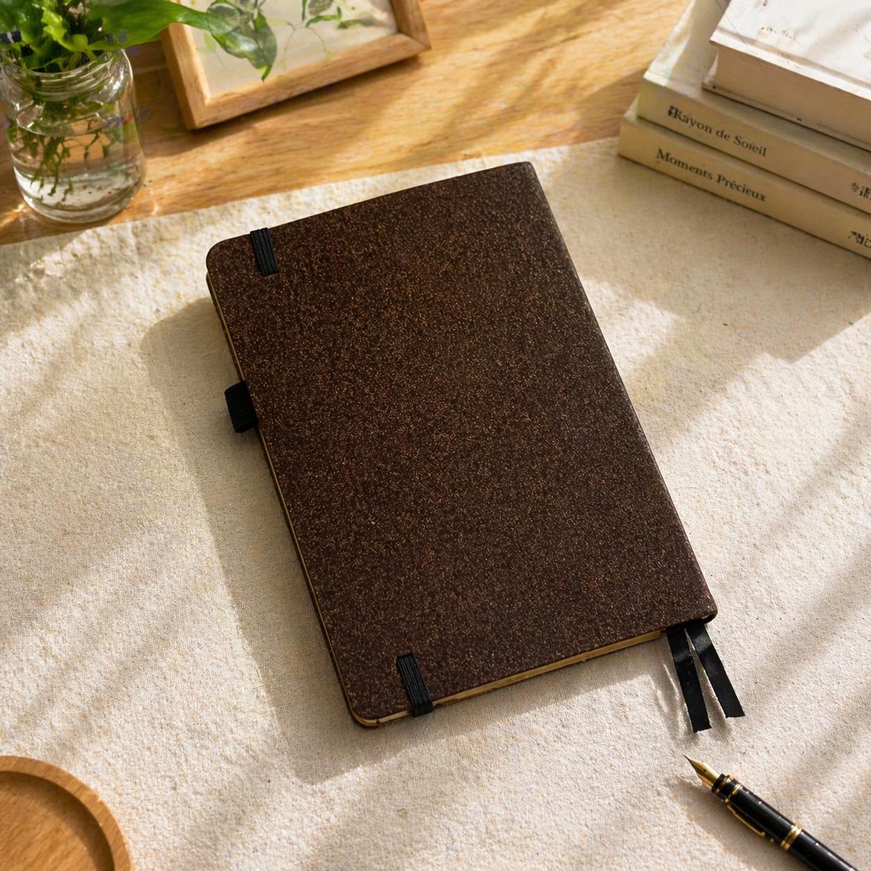 Personalized Bamboo Notebook, Engraved Wooden Journal, Custom Name Diary, A5 Size, Motivational Gift