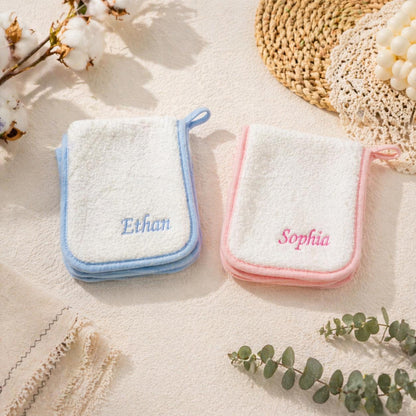 Personalisierte bestickte Baby-Lätzchen | Spucktuch aus weicher Baumwolle für Neugeborene