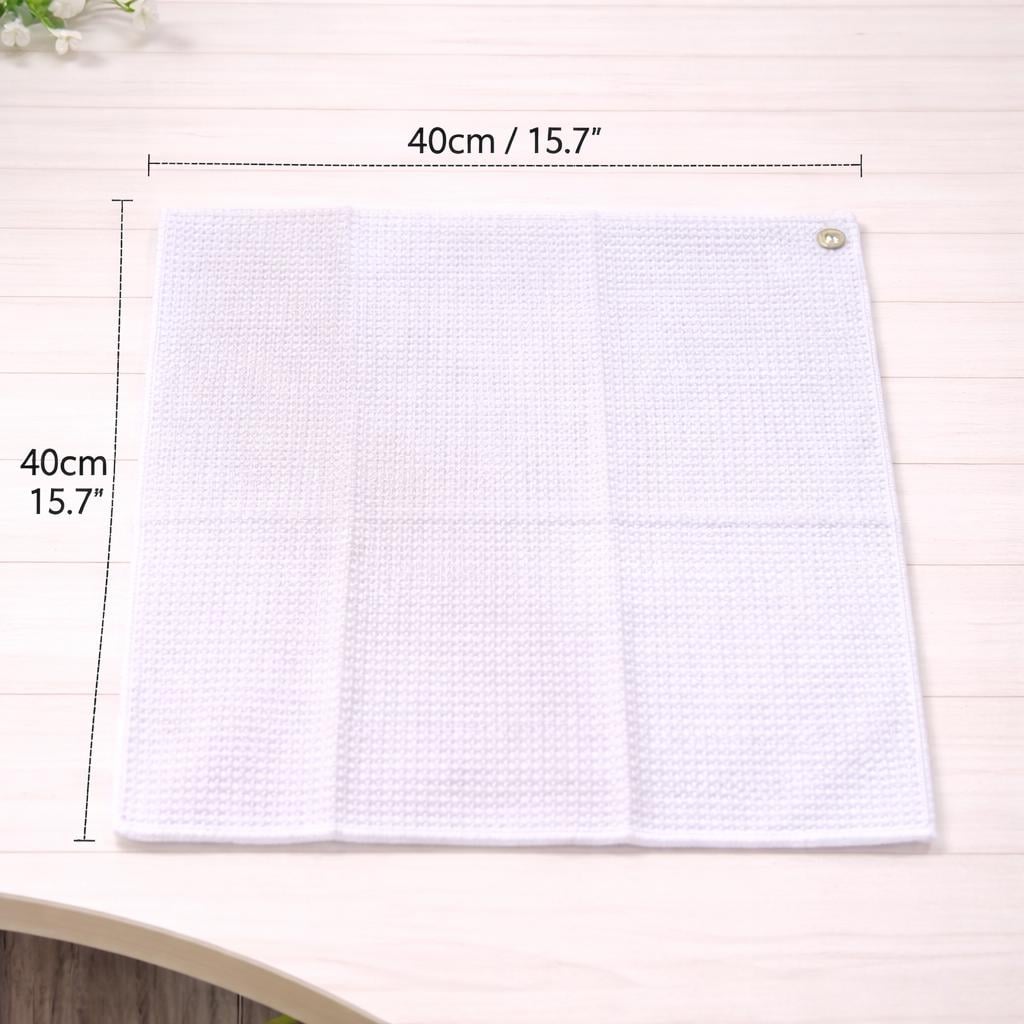 Personalisiertes Golftuch, bestickter Name Waffel-Mikrofaser, Sporttaschen-Clip-Zubehör