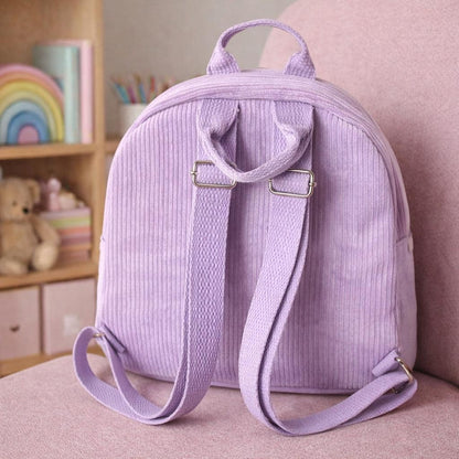 Personalisierter Cord-Teddybär-Rucksack, Vorschultasche für Kinder