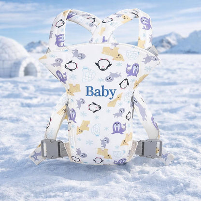 Soft Baby Carrier, Adorable Print Design, Front-Carry for Newborns to Toddlers, Embroidered Carrier Gift
