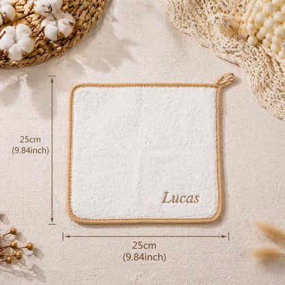 Personalisierte bestickte Baby-Lätzchen | Spucktuch aus weicher Baumwolle für Neugeborene