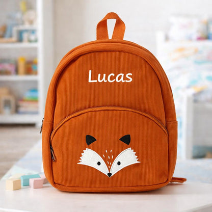 Personalized Kids Backpack, Custom Embroidered Preschool Bag, Toddler Animal Backpack, Daycare School Bag, Birthday Gift for Kids