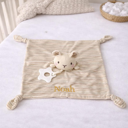 Personalized Baby Blanket (Name Embroidery Available), Unisex Baby Blanket, Newborn Gift, Baby Christening Gift